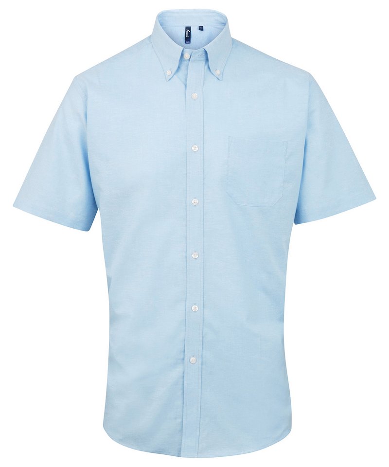Signature Oxford Short Sleeve Shirt Light Blue,